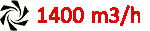 1400 m3/h